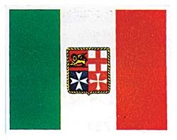 adesivo bandiera marina mercantile italiana 